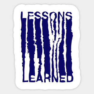 Lessons Learned Sticker